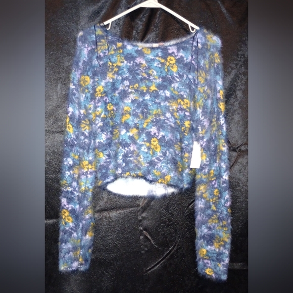 NWT Anthropologie Pilcro Cropped Eyelash Sweater Size XS - Picture 6 of 14